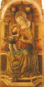 CRIVELLI, Carlo Virgin and Child Enthroned sdf Spain oil painting artist